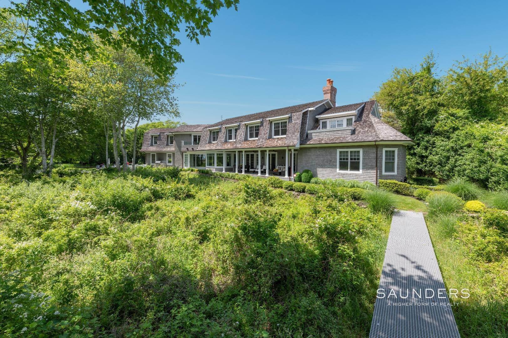 26. Single Family Homes for Sale at Exceptional Sagg Pond Waterfront With Dock 443 Sagaponack Road, Sagaponack, NY 11962