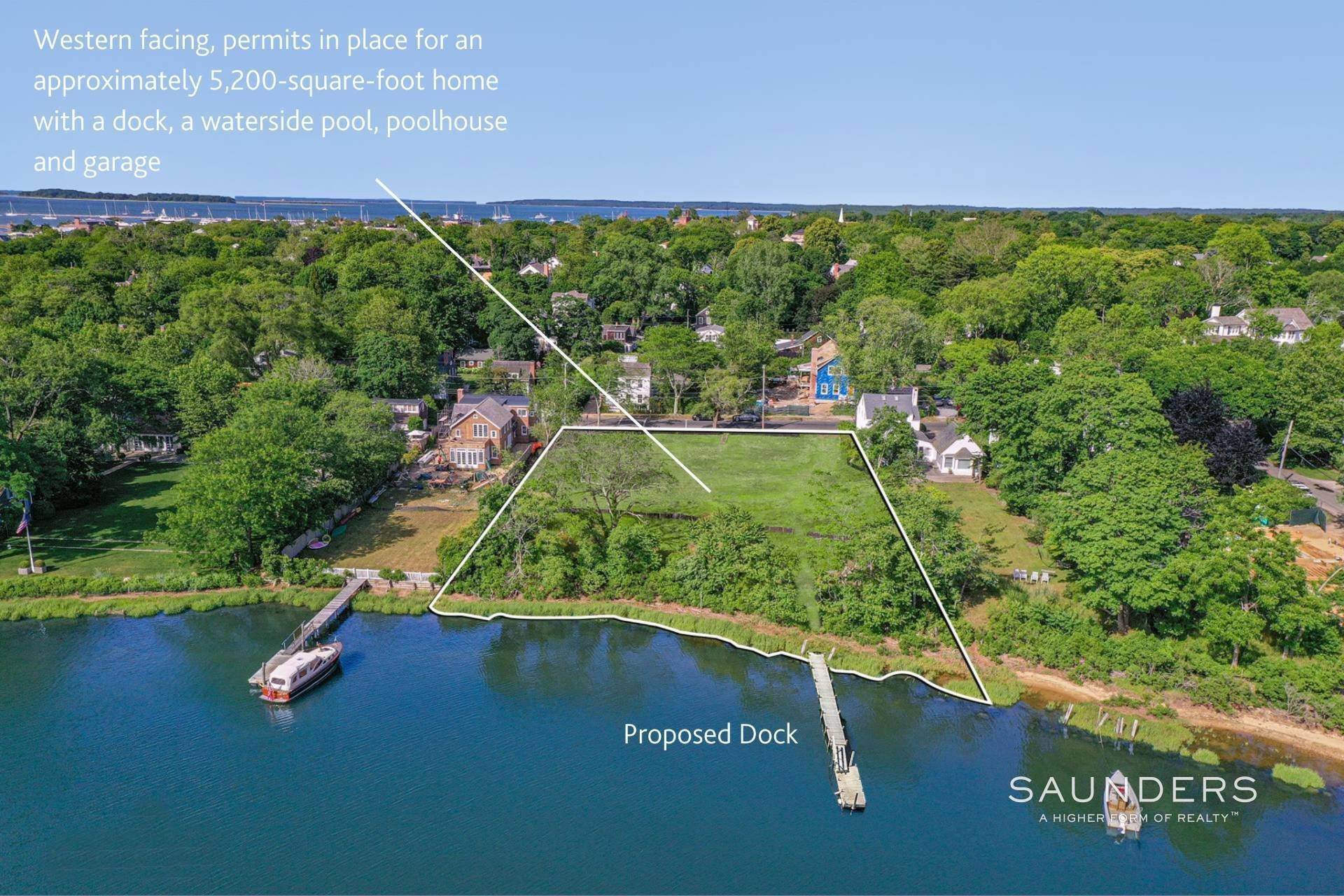 Land for Sale at Sag Harbor Village Waterfront With Dock And Waterside Pool 37 Glover Street, Sag Harbor, NY 11963