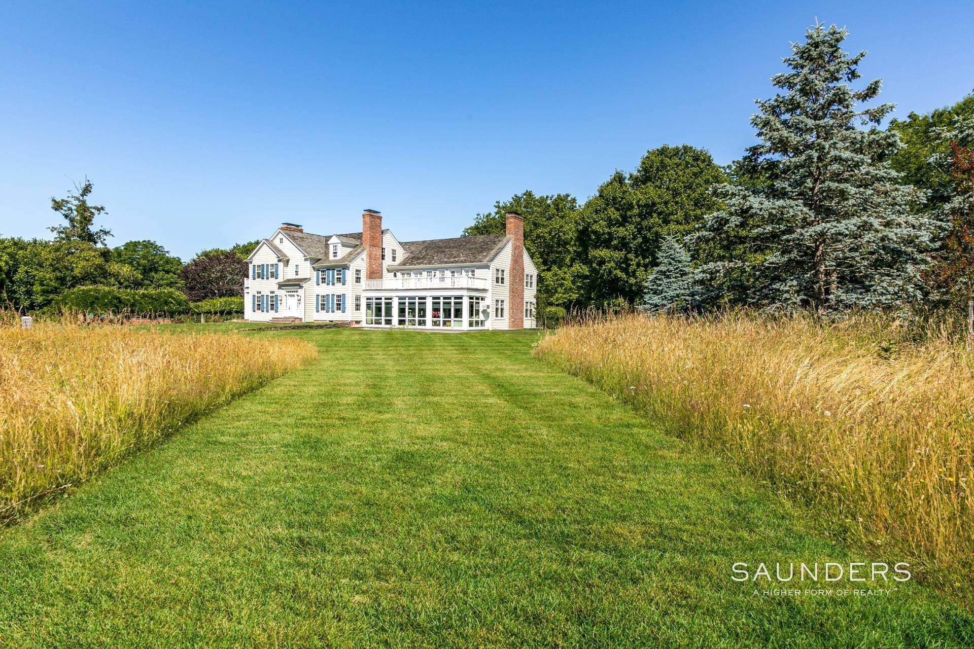 5. Single Family Homes for Sale at Spectacular Farmhouse Estate With Reserve View 335 Town Lane, Amagansett, NY 11930