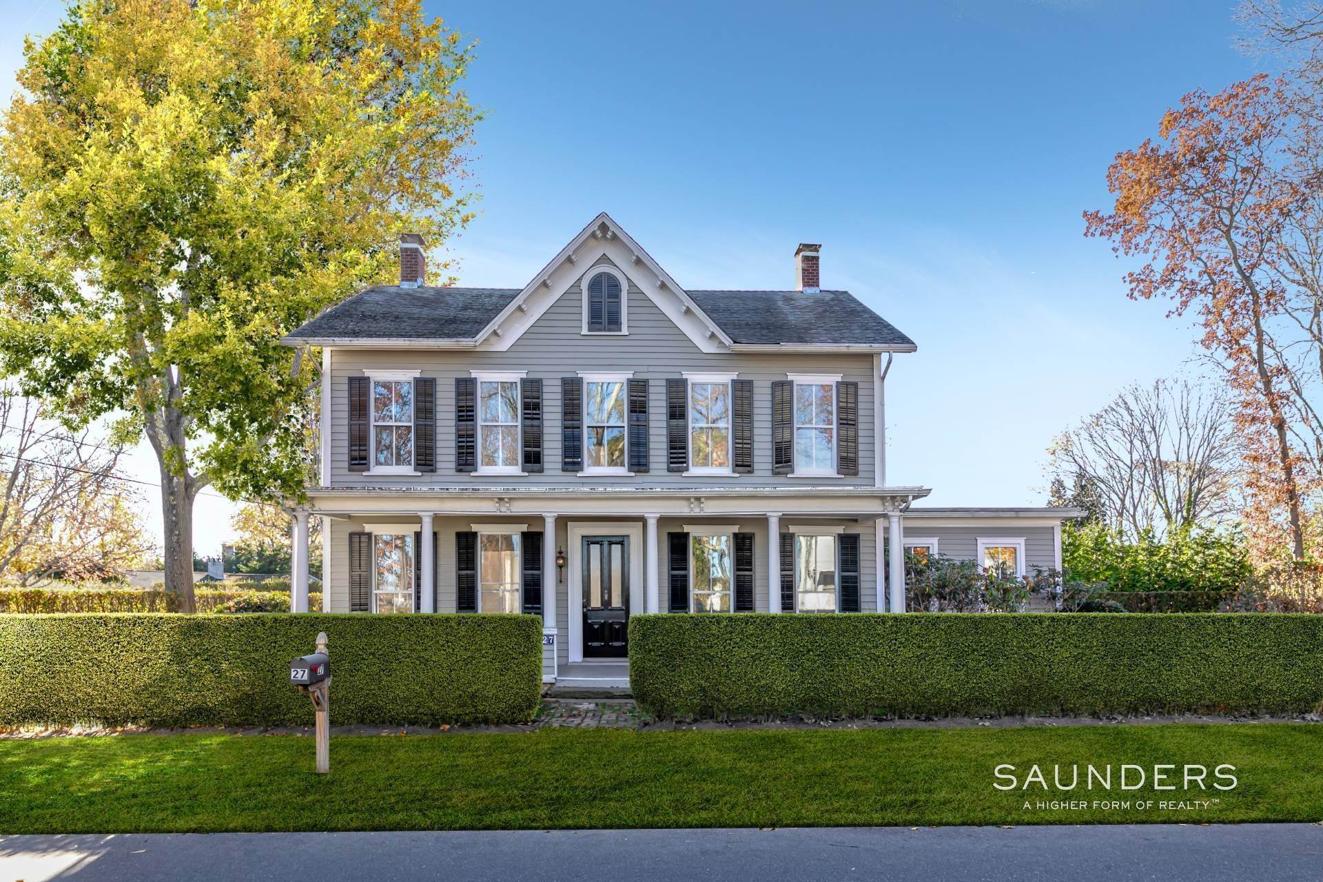 Single Family Homes for Sale at Sag Harbor Village On Coveted John Street 27 John Street, Sag Harbor Village, Sag Harbor, NY 11963