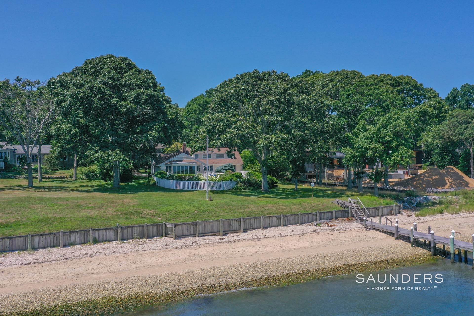2. Single Family Homes for Sale at Waterfront Oasis With Deepwater Dock- Reduced By $2m 33 Mashomuck Drive, North Haven Village, Sag Harbor, NY 11963