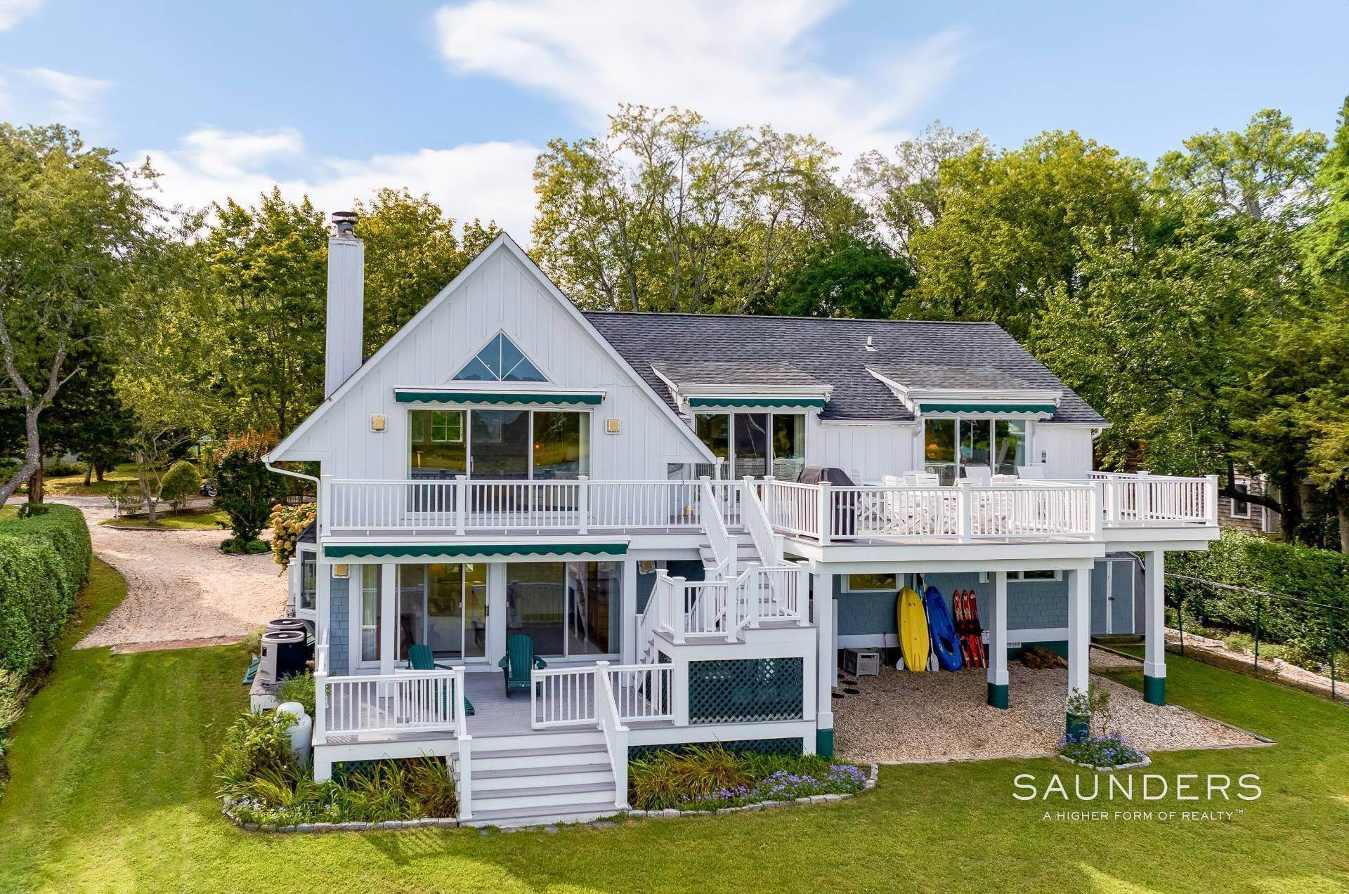 4. Single Family Homes for Sale at Shelter Island Shorewood Beach House With Dock 5 Seagull Rd, Shelter Island, NY 11964