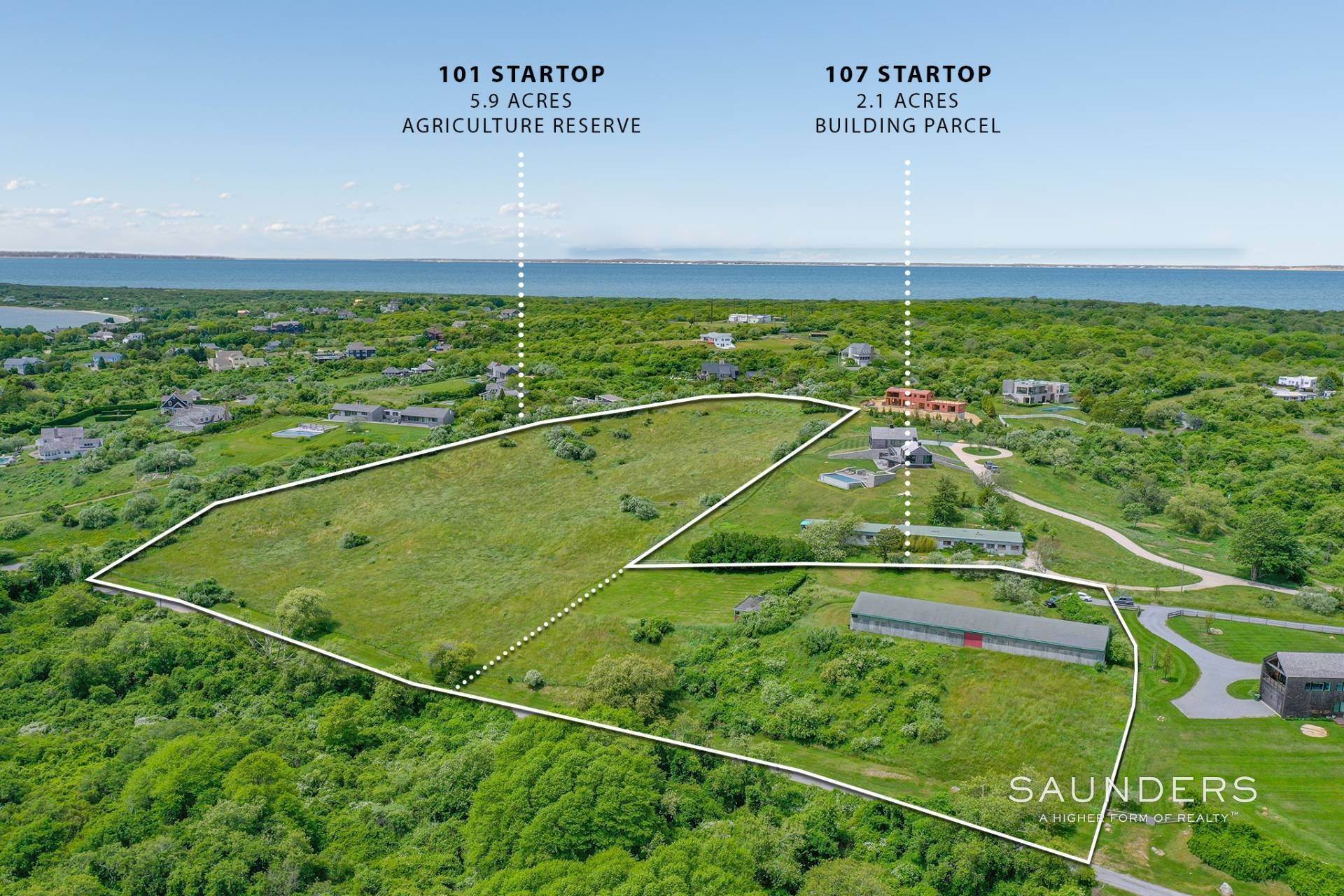 Land for Sale at Eight Unrivaled Acres At Montauk's Fabled Startop Ranch 101 & 107 Startop Drive, Montauk, NY 11954