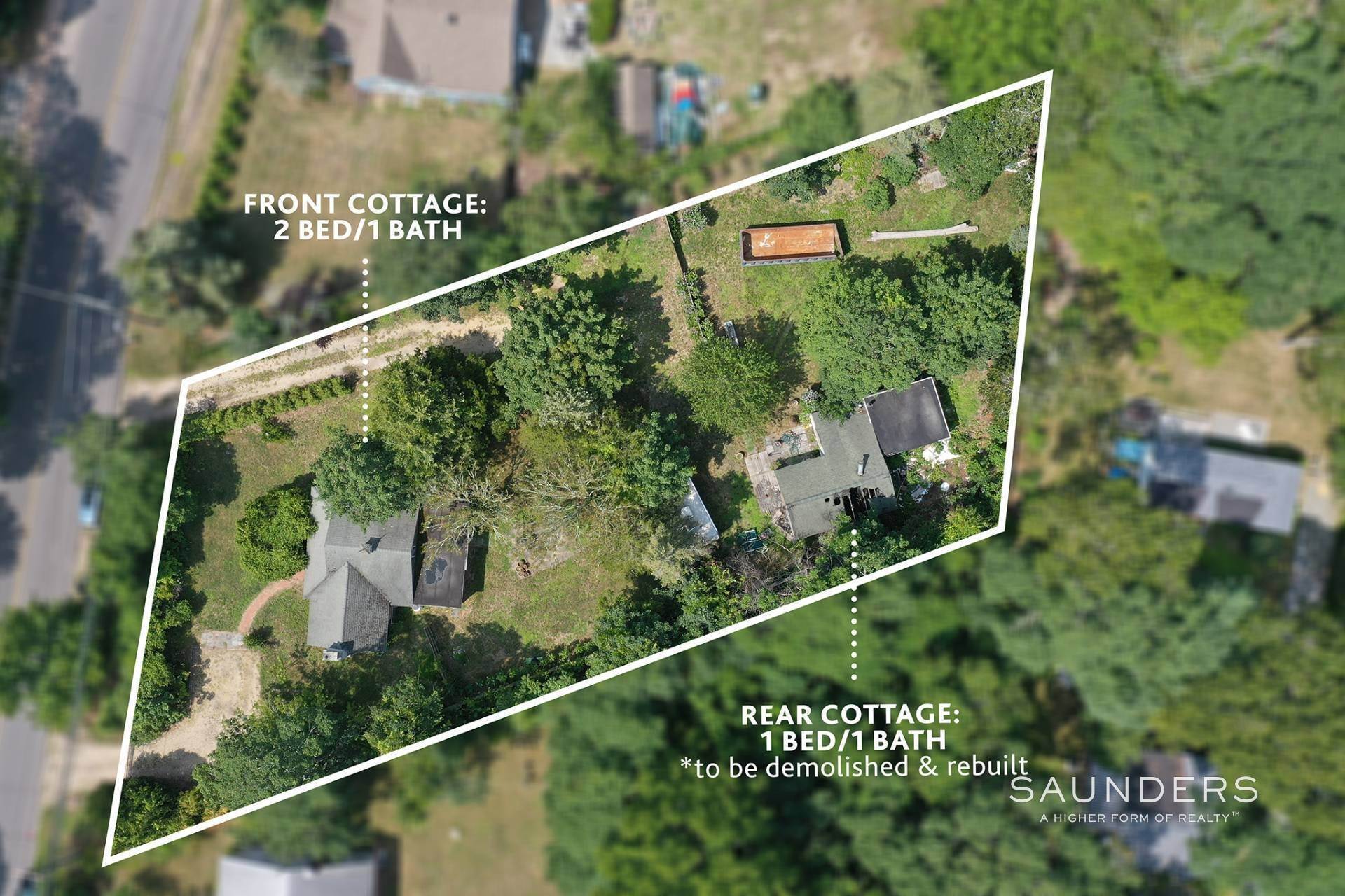 Single Family Homes for Sale at Two Cottage Potential On Spacious Village Fringe Parcel 74 Oak View Highway, Northwest Woods, East Hampton, NY 11937
