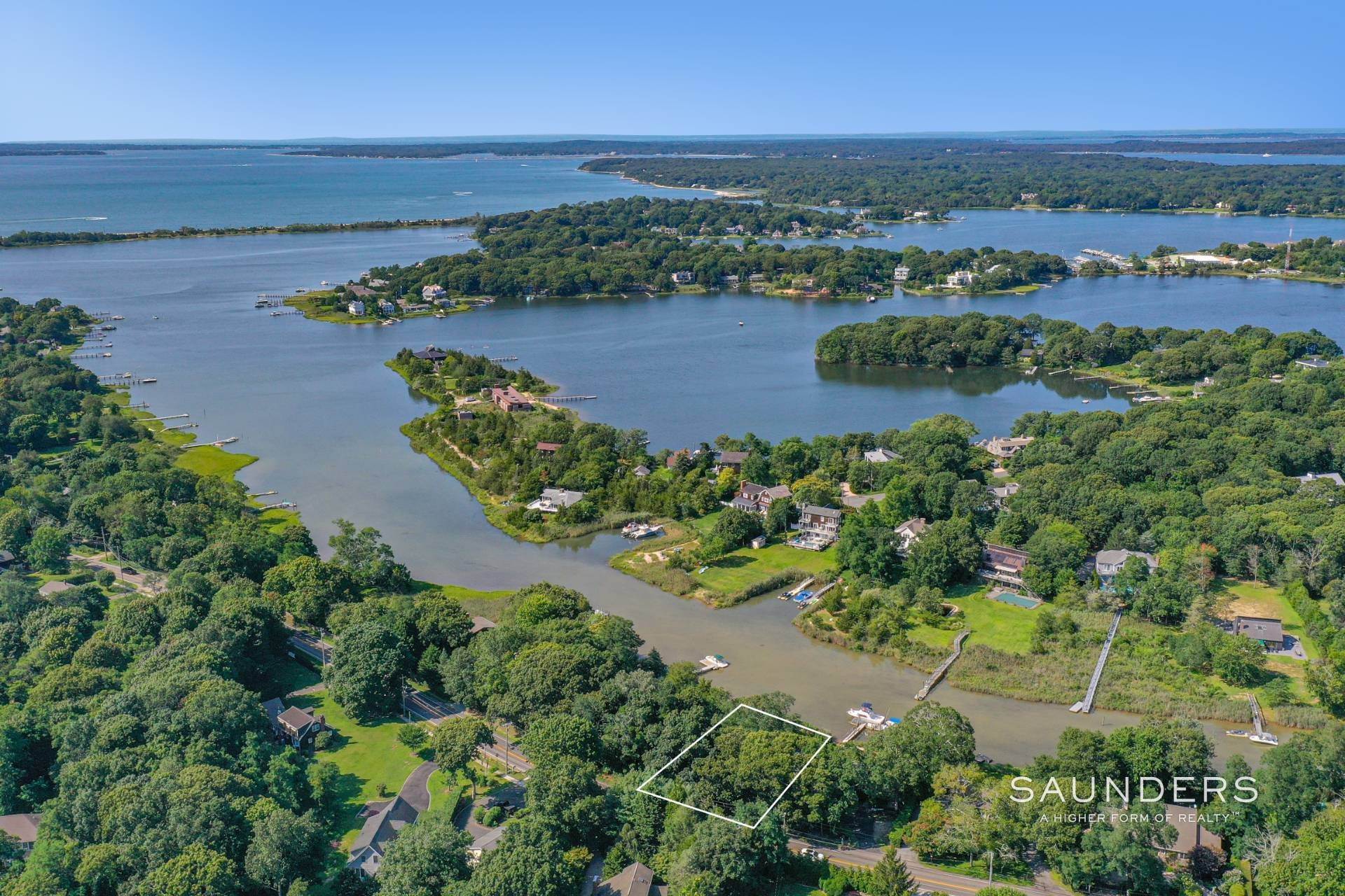 5. Land for Sale at Sag Harbor Waterfront Lot- Approved Modern House Plans-Reduced 4529 Noyac Road, Noyack, Sag Harbor, NY 11963